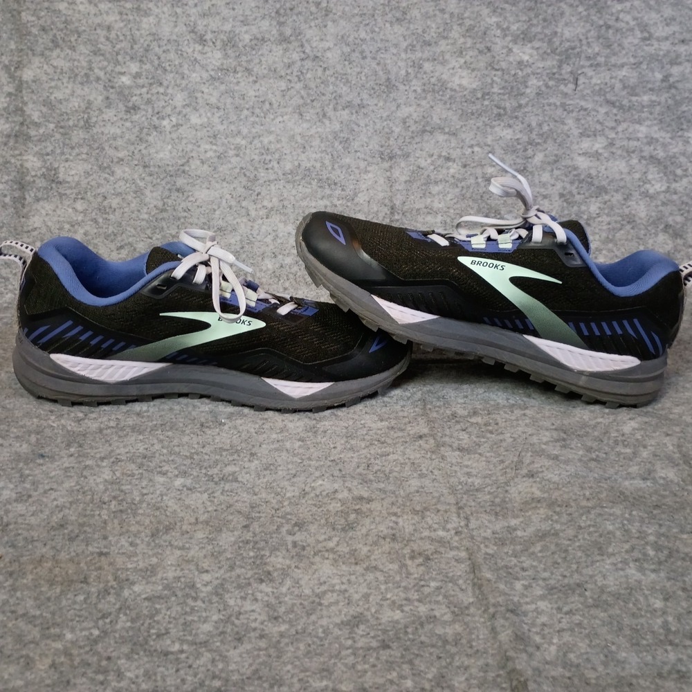 Brooks Women's 10.5 Cascadia 15 GTX Black Marlin Trail Running Waterproof Shoes - Picture 8 of 12